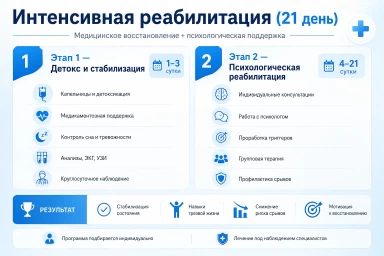 Реабилитация за 21 день в Зарайске